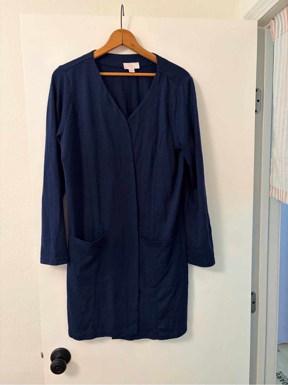 Long Open-Front Cardigan